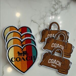 Multicolor Heart and Bag Patches NEW Iron on 7
